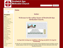 Tablet Screenshot of droitwichspamethodistchurch.co.uk